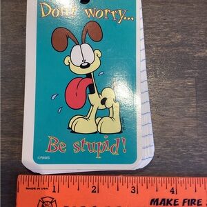 Cartoon Dog Notebook with Teal Cover